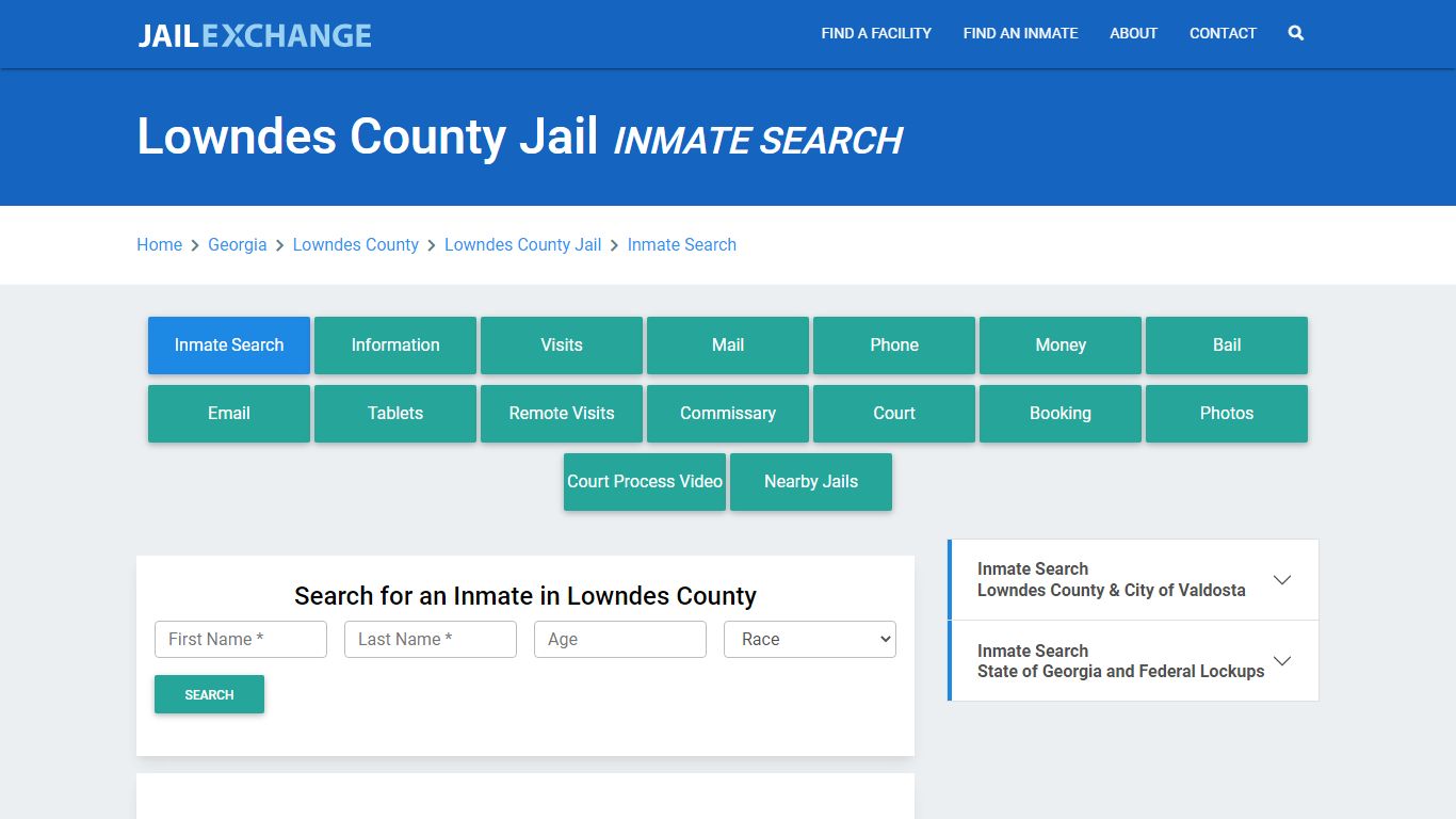 Lowndes County Jail, GA Inmate Search: Roster & Mugshots